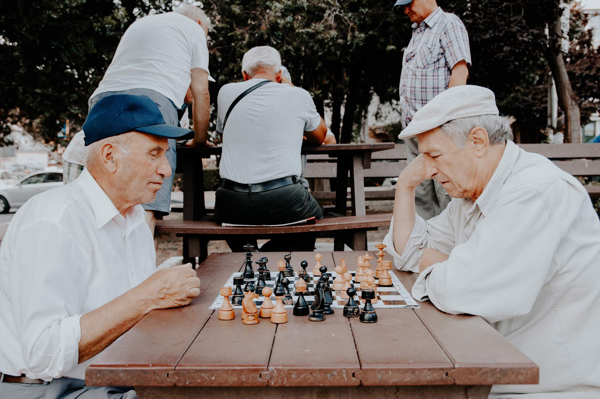 Health Career chess in park
