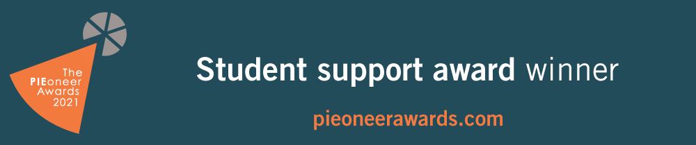 PIEoneer Awards 2021 Student Support Award Winner Banner