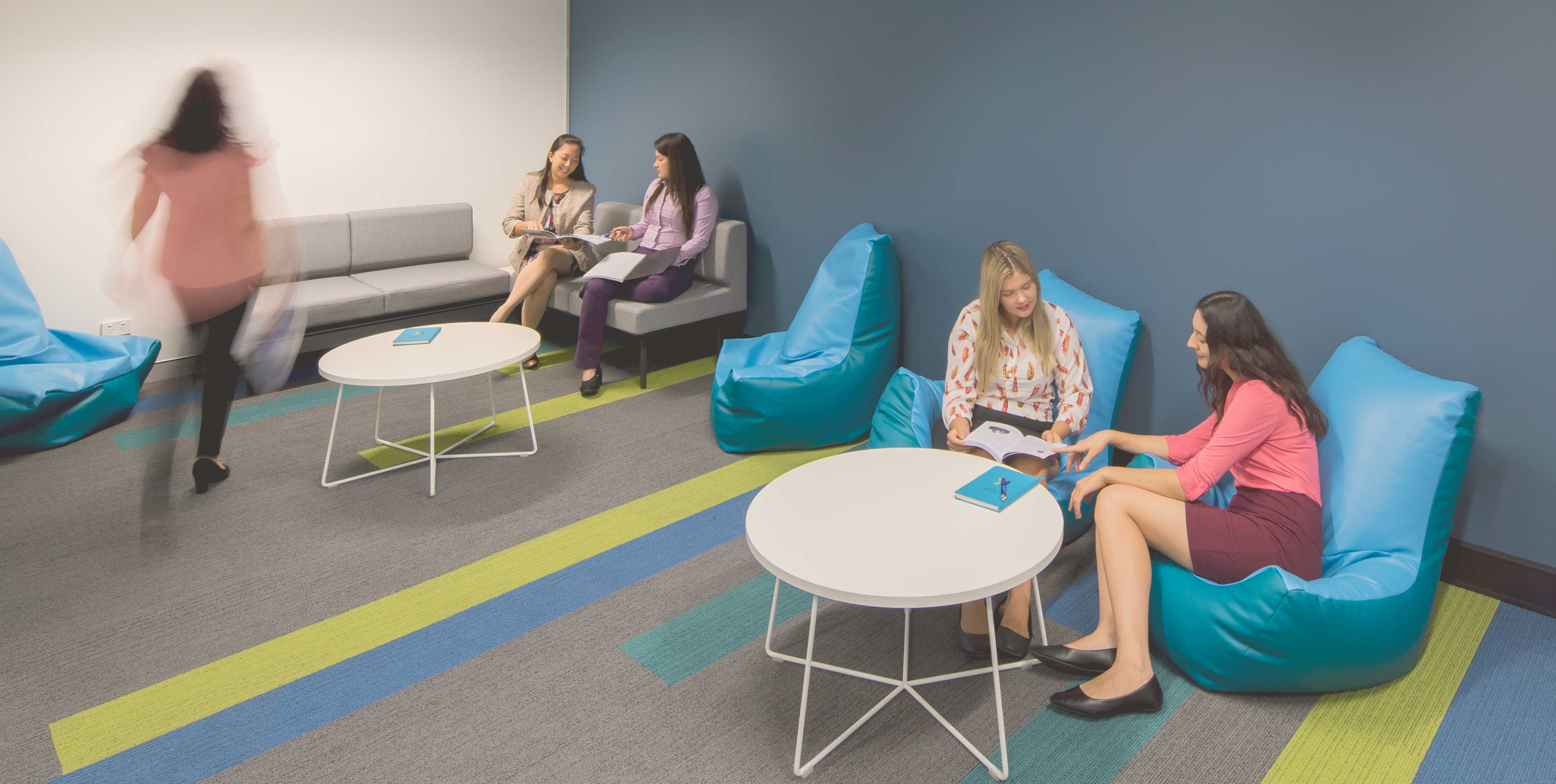 student breakout area