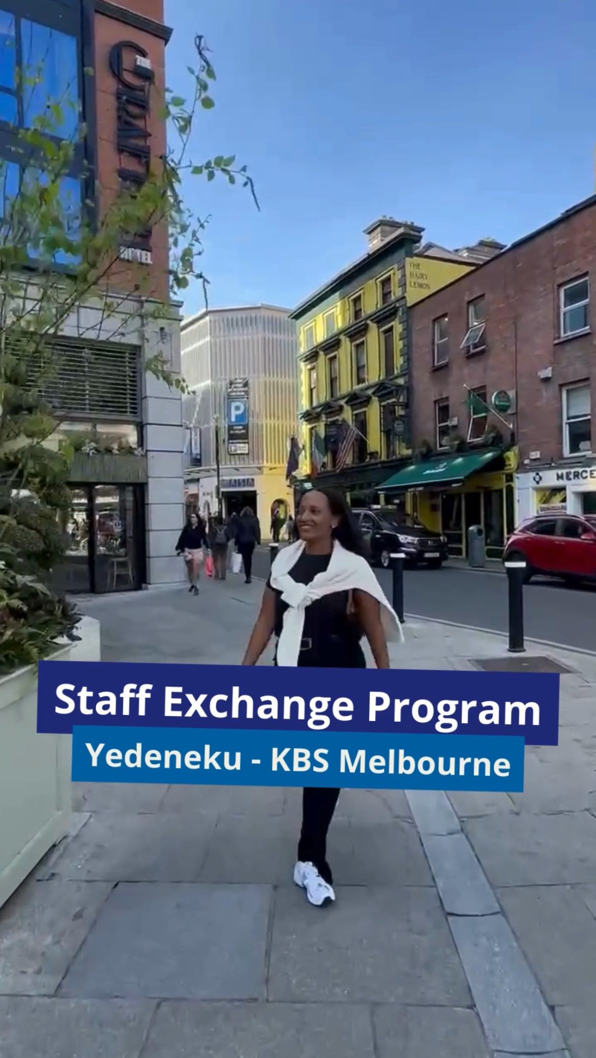 Yedeneku, our Student Experience Officer in Melbourne, also had the great opportunity to spend a week in Dublin with @dbscollege! Watch her journey 🌍✈️✨ #StudyKBS #StaffExchange